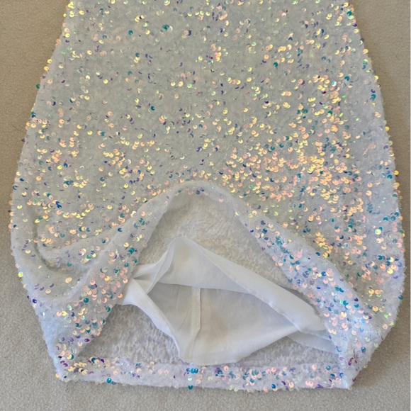 NWT Windsor Kathy Iridescent Sequin Mini Dress S - Picture 10 of 13